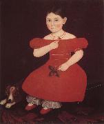 Amy Philip The Girl wear the red dressi oil painting picture wholesale